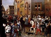 Franz Pforr The Entry of Emperor Rudolf of Habsburg into Basle oil painting reproduction